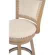 Boraam Melrose Bar Stool in Driftwood Wire-Brush and Ivory
