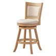Boraam Melrose Counter Stool in Driftwood Cream Wire-Brush and Ivory