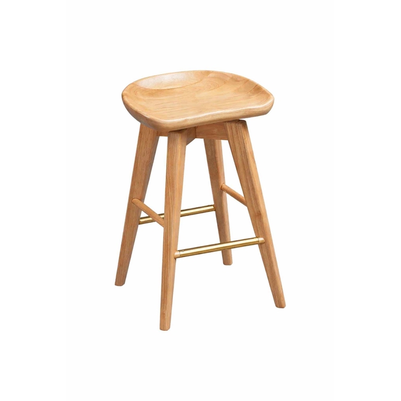Boraam Bali Counter Height Swivel Stool in Natural