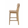Boraam Wood Torino Counter Stool in Barnwood Wire-Brush  Brown Finish