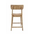 Boraam Wood Torino Counter Stool in Barnwood Wire-Brush  Brown Finish