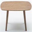 Boraam Wood Boulder Dining Table in Barnwood Wire-Brush Brown Finish