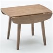 Boraam Wood Boulder Dining Table in Barnwood Wire-Brush Brown Finish