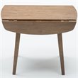 Boraam Wood Boulder Dining Table in Barnwood Wire-Brush Brown Finish