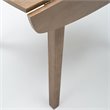 Boraam Wood Boulder Dining Table in Barnwood Wire-Brush Brown Finish