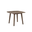 Boraam Wood Boulder 3-Piece Dining Set in Barnwood Wire-Brush Brown finish