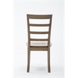 Boraam Wood Boulder 5-Piece Dining Set in Barnwood Wire-Brush Brown finish