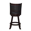Boraam Wood Rhea Swivel Counter Height Stool in Merlot Finish