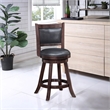 Boraam Wood Rhea Swivel Counter Height Stool in Merlot Finish