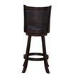 Boraam Wood Rhea Swivel Bar Height Stool in Merlot Finish