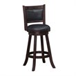 Boraam Wood Rhea Swivel Bar Height Stool in Merlot Finish