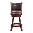Boraam Rhea Swivel Counter Height Stool in Hazelnut
