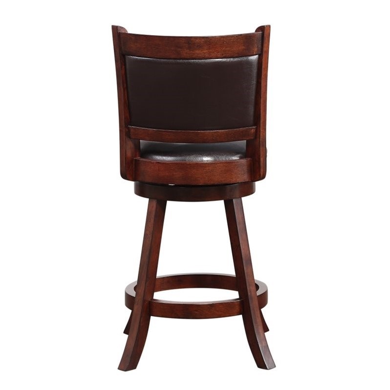 Boraam Rhea Swivel Counter Height Stool in Hazelnut