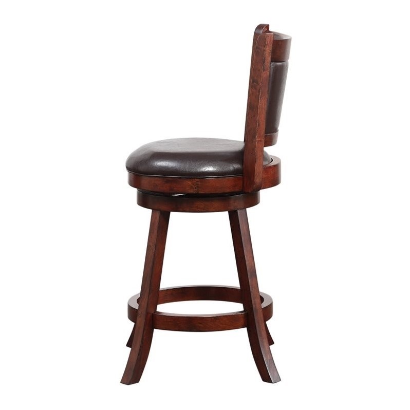 Boraam Rhea Swivel Counter Height Stool in Hazelnut