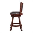 Boraam Rhea Swivel Counter Height Stool in Hazelnut