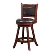 Boraam Rhea Swivel Counter Height Stool in Hazelnut