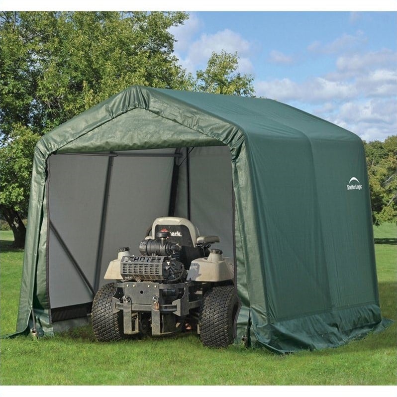 ShelterLogic 8'x8'x8' Peak Style Shelter in Green 677599718045 | eBay