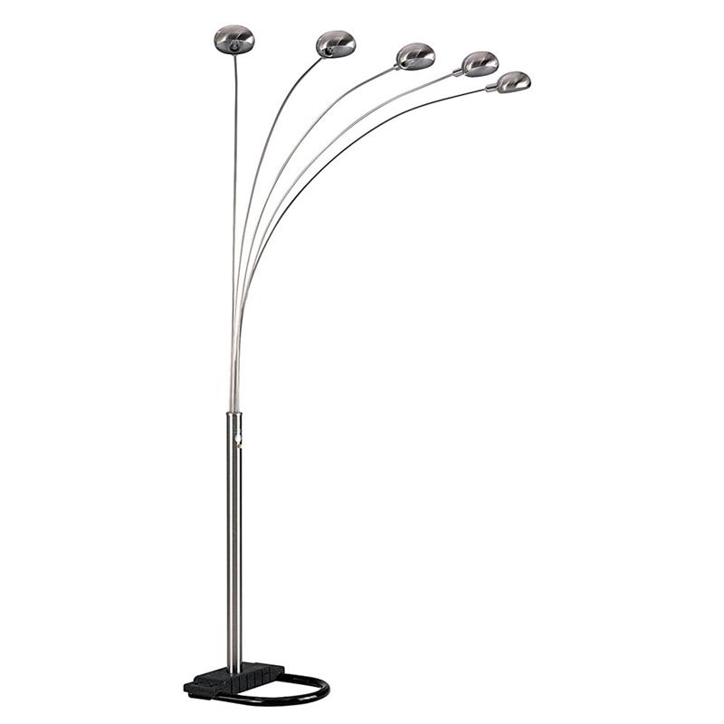 floor lamp with multiple adjustable arms