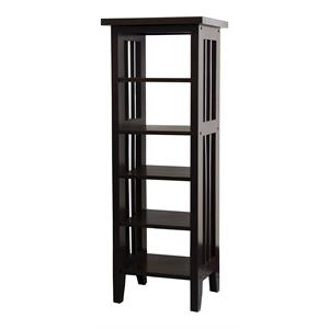 ore international 33.5 inches wood media tower storage
