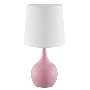 23 Inch Niyor Powder Pink Mid-Century Modern Touch On Metal Table Lamp