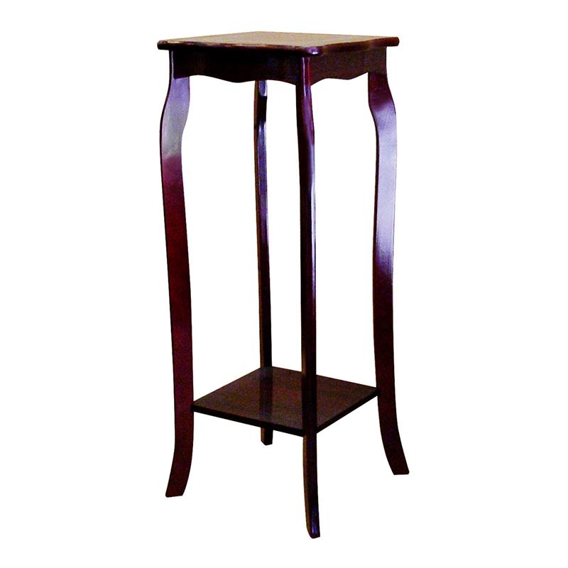 ORE International 30-inch Tall Wood Phone Table in Rich Cherry