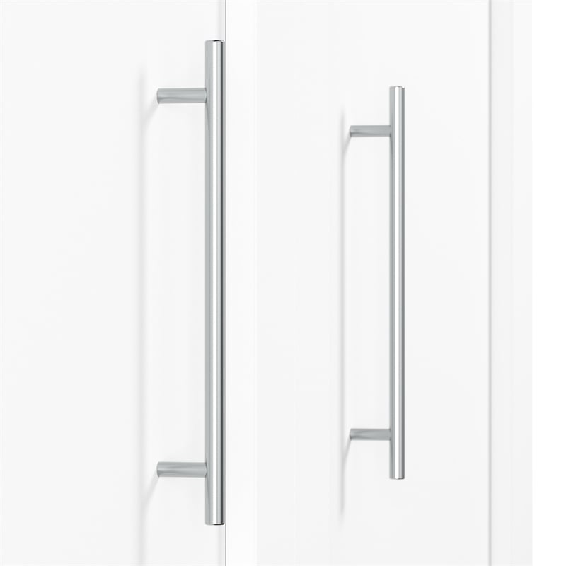 Bestar Pur 36W Wardrobe with Drawers in White - Engineered Wood