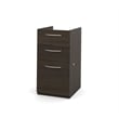 Bestar Embassy Pedestal File Cabinet in Dark Chocolate