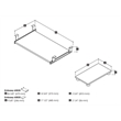 Bestar Embassy Keyboard Shelf and Cpu Platform Set in Dark Chocolate