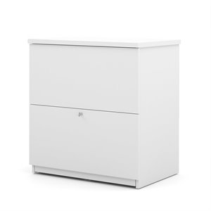 Bestar 2 Drawer Lateral File Cabinet in White