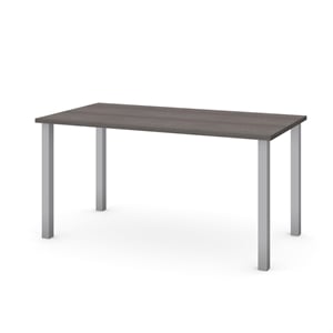 Bestar 30&quot Modern styled Metal x 60&quot Work Table in White Finish