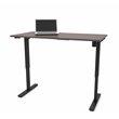 Bestar Electric Height Adjustable Work Table in Bark Gray