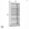 Bestar Pur 36W Closet Organizer in Bark Gray - Engineered Wood
