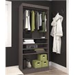 Bestar Pur 36W Closet Organizer in Bark Gray - Engineered Wood