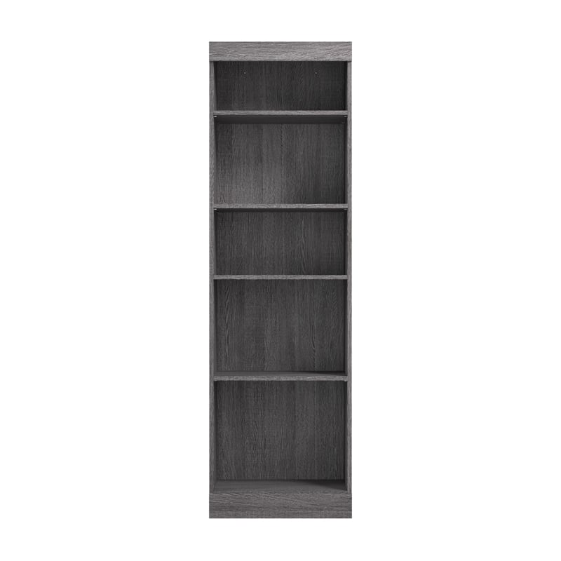 Bestar Pur 25W Closet Organizer in Bark Gray - Engineered Wood
