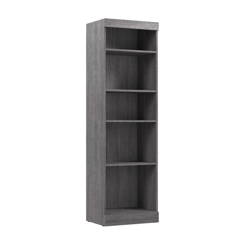 Bestar Pur 25W Closet Organizer in Bark Gray - Engineered Wood