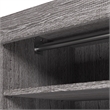 Bestar Pur 72W Closet Organizer with Drawers in Bark Gray - Engineered Wood