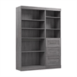Bestar Pur 61W Closet Organizer System in Bark Gray - Engineered Wood