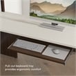 Ridgeley U Shaped Desk with Hutch in White Chocolate - Engineered Wood