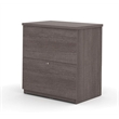 Bestar Standard 2 Drawer Lateral File Cabinet in Bark Gray