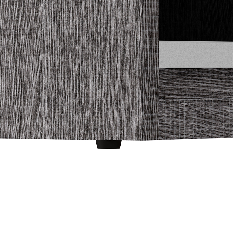 Cielo 30W Closet Organizer in Bark Gray and White - Engineered Wood