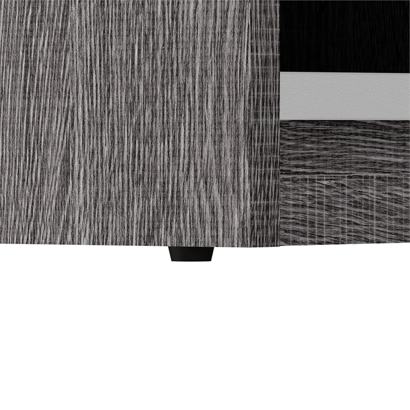 Cielo 20W Closet Organizer in Bark Gray and White - Engineered Wood