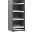 Cielo 20W Closet Organizer in Bark Gray and White - Engineered Wood