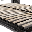 Cielo 60W Full Murphy Bed in Rustic Brown and White - Engineered Wood