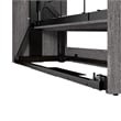 Cielo Full Murphy Bed and Organizers w/ Drawers in Gray/White - Engineered Wood