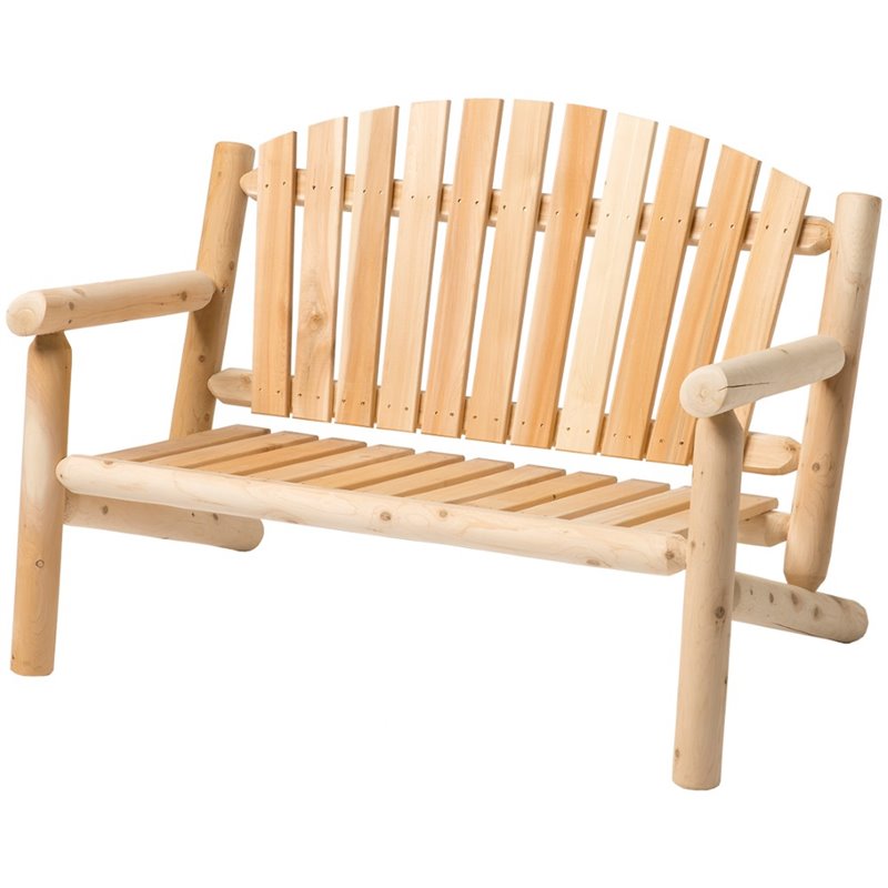 Bestar White Cedar 3 Piece Adirondack Furniture Set in ...