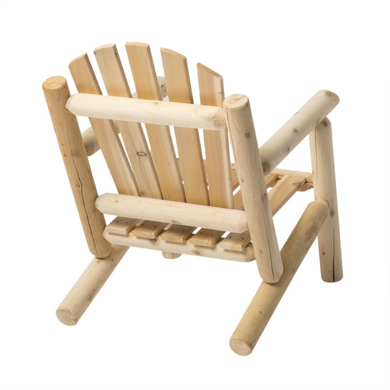 Bestar White Cedar 80 Piece Adirondack Furniture Set in Natural - MR-80