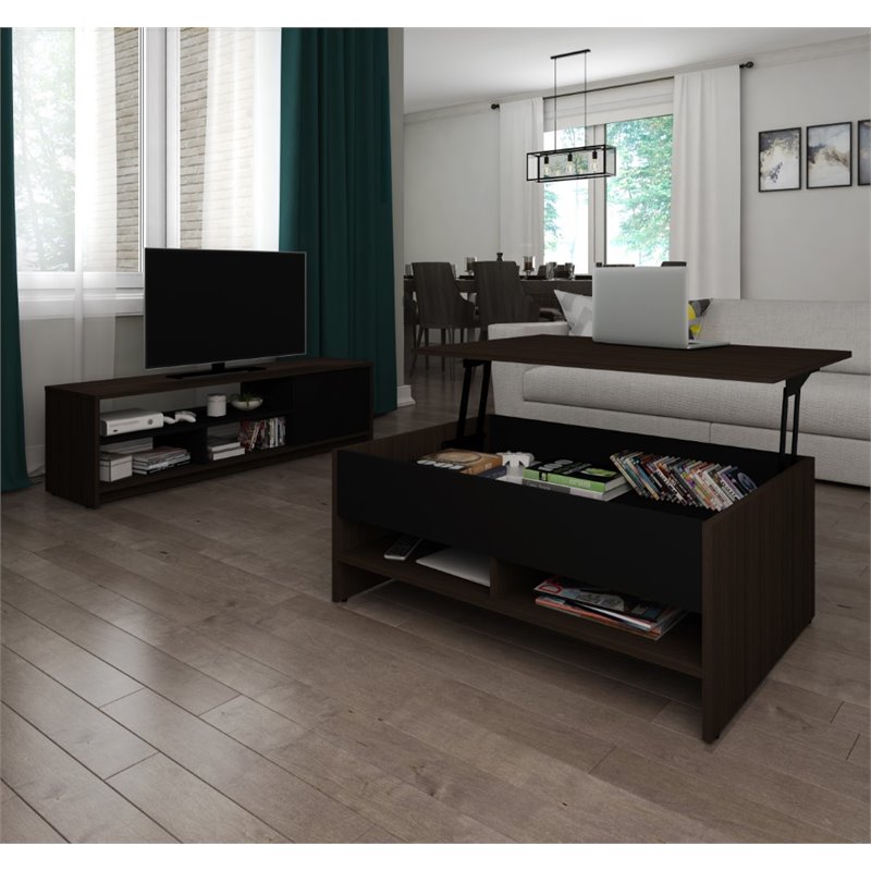 Bestar Small Space Premium 2 Piece Coffee Table Set 16850 79 - Small Coffee Table Set Bestar Small Space Premium 2 Piece Coffee Table Set 16850 79 - Small Coffee Table Set