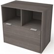 Bestar i3 Plus 1 Drawer Lateral File Cabinet in Bark Gray