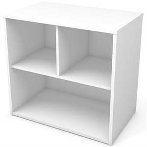 bestar i3 plus 3 cubby storage unit in white
