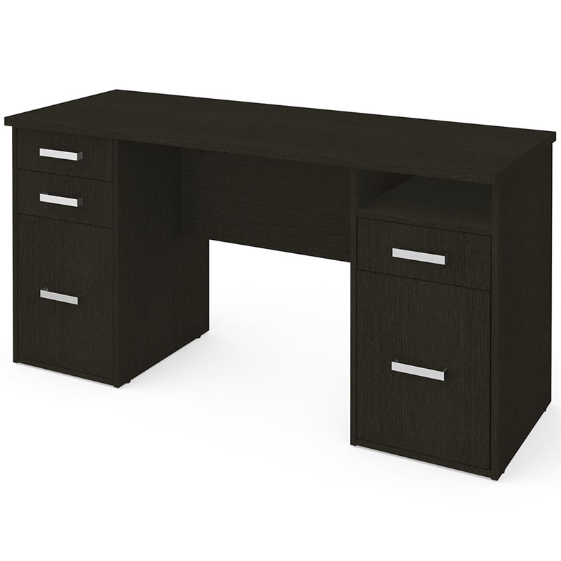 Bestar Optimum Computer Desk in Deep Gray 214011132